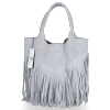 Dámská kabelka shopper bag Vittoria Gotti světle šedá VPOS9
